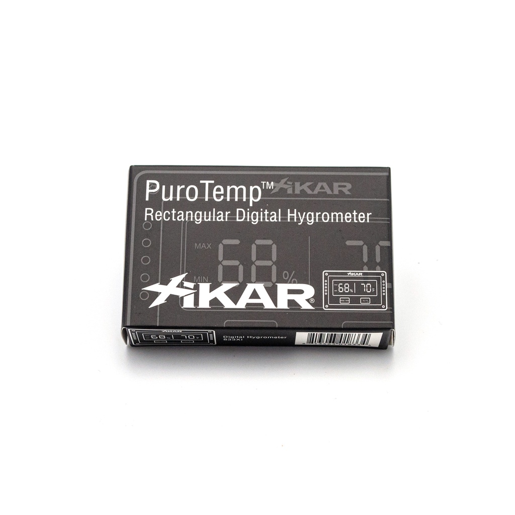 Xikar Hygromètre Digital Rectangulaire