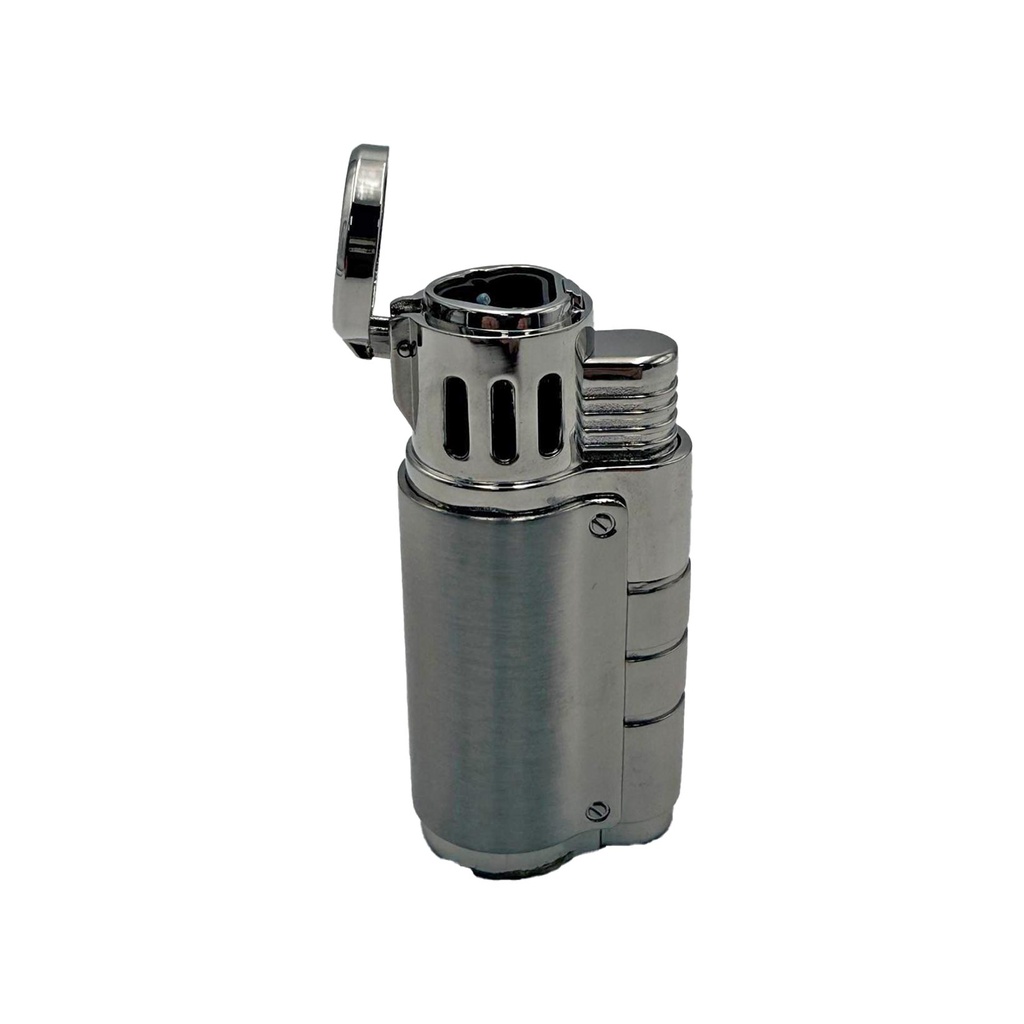 Briquet Triple Jets Flammes Chromé