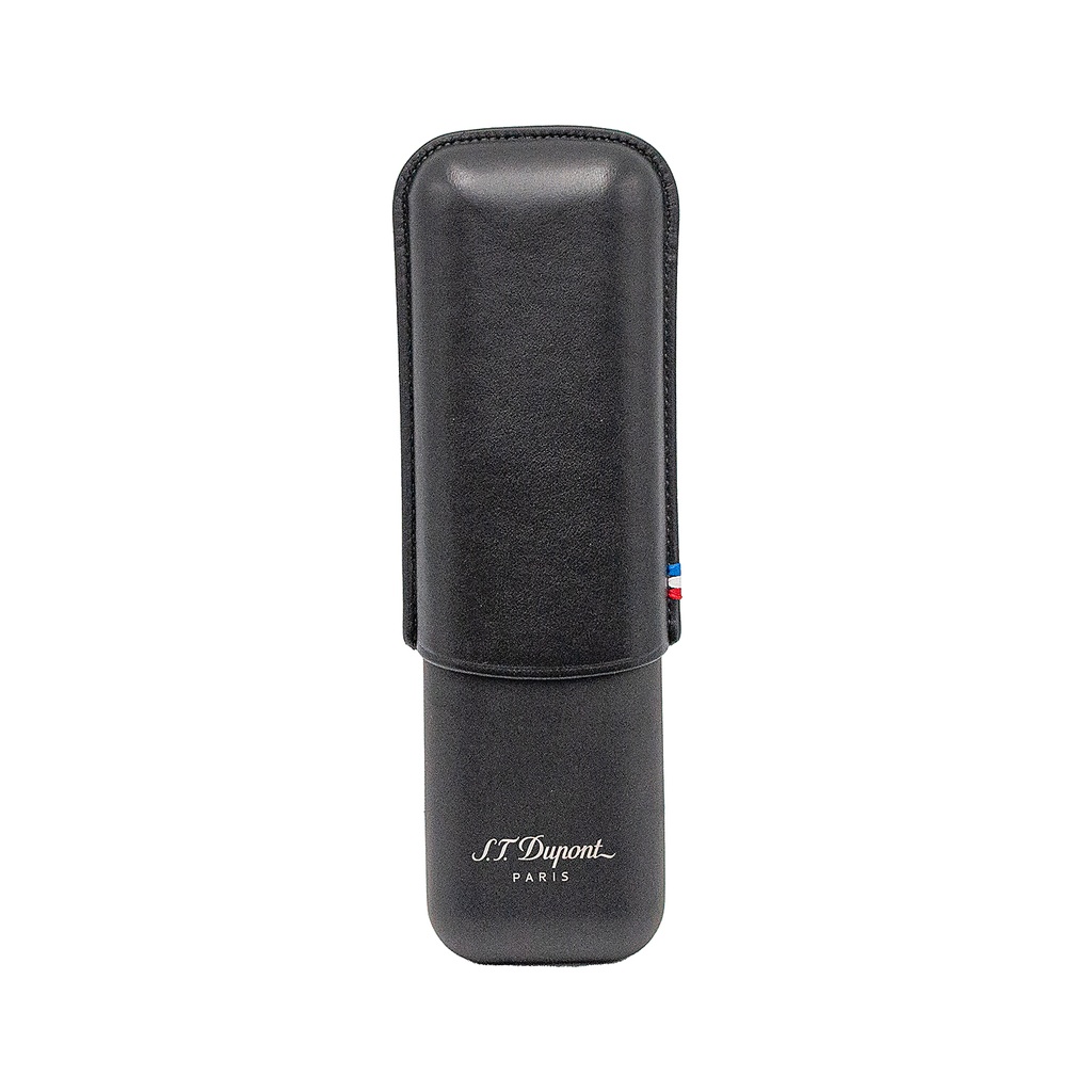 Étui S.T. Dupont 2 cigares noir mat lisse