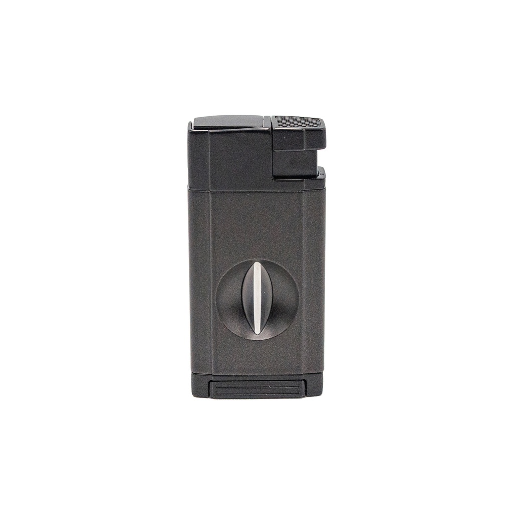 Winjet Briquet 2 Flammes Cutter en V Noir