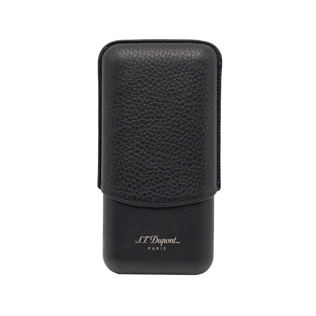 Étui S.T. Dupont 3 cigares noir mat grainé