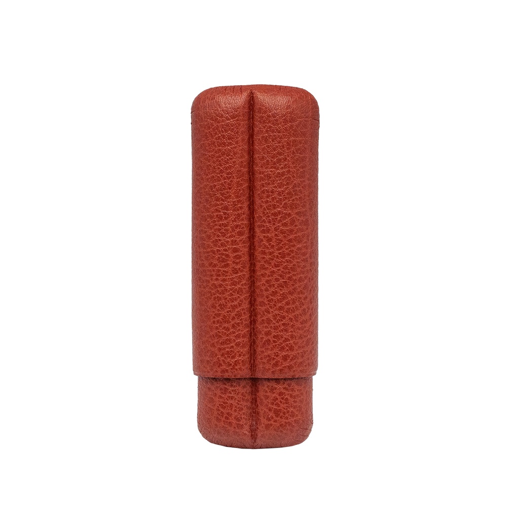 Etui Fallon 2 cigares Buffle cognac sublimes