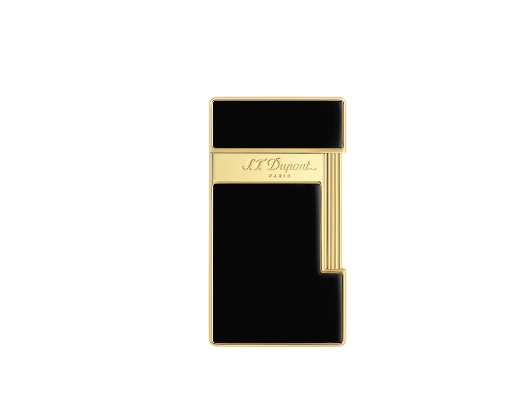 S.T.Dupont Briquet Slimmy laque noire et doré