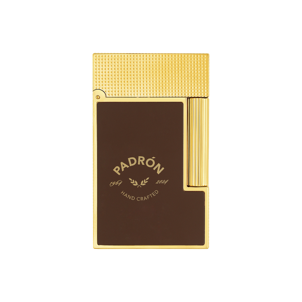 Briquet S.T. Dupont Ligne 2 Cling Padron or jaune