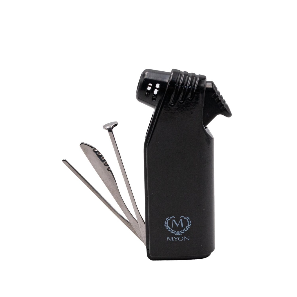 Briquet Myon pipe noir flamme douce