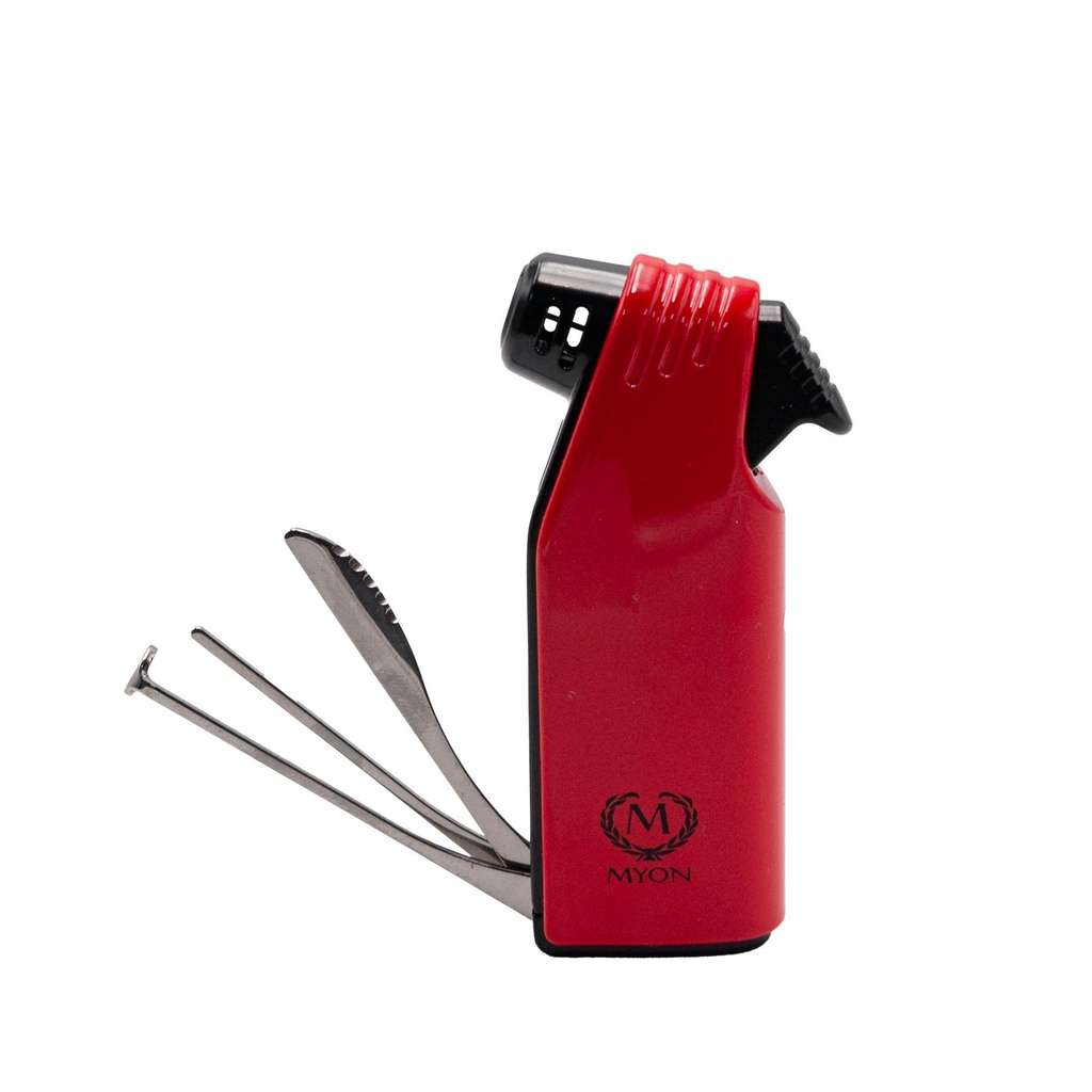 Myon Briquet pipe rouge flamme douce