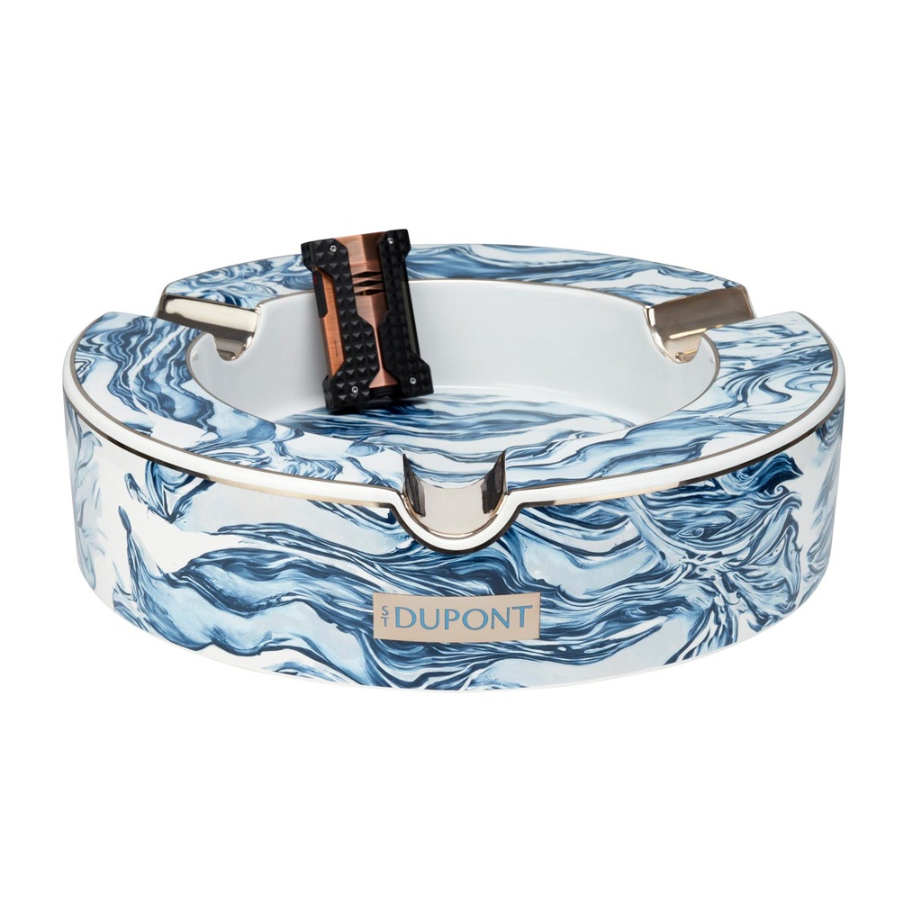 S.T.Dupont Cendrier XL bleu Wave