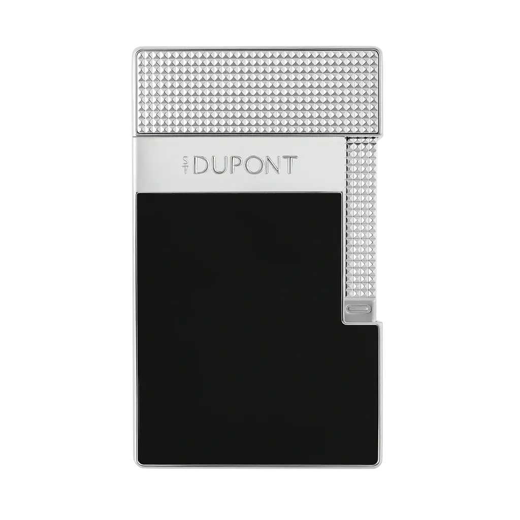 Briquet Dupont Table noir et chrome