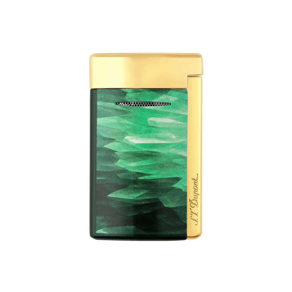 S.T.Dupont Briquet Minijet Laqué Géode vert