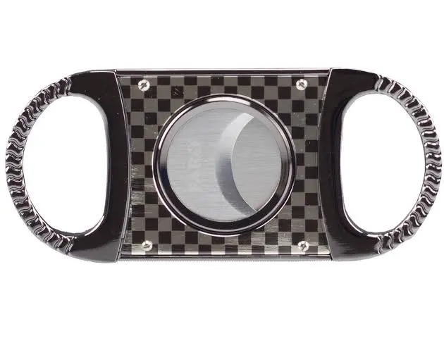 Faro Coupe Cigare damier gun silver 26 mm