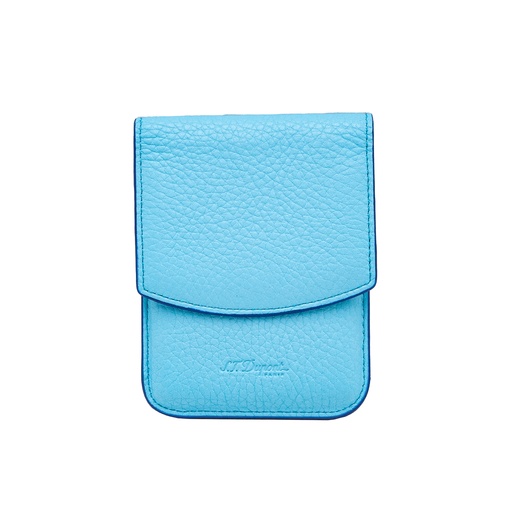 S.T.Dupont 10 cigarillos cuir bleu ciel