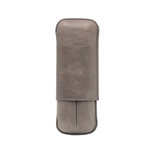 Étui 2 Cigares Chicago Gun Metal