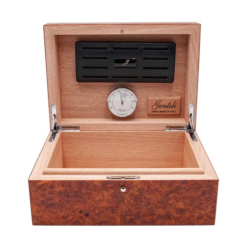 ​​Gentili Humidor Amboine brun