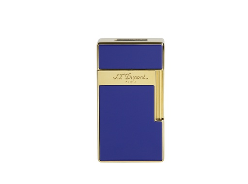 S.T.Dupont Briquet Biggy laque bleue et doré