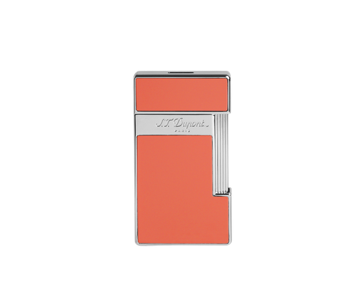 S.T.Dupont Briquet Slimmy laque corail et chrome