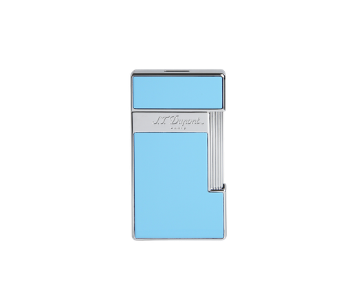 S.T.Dupont Briquet Slimmy laque bleu ciel et chrome