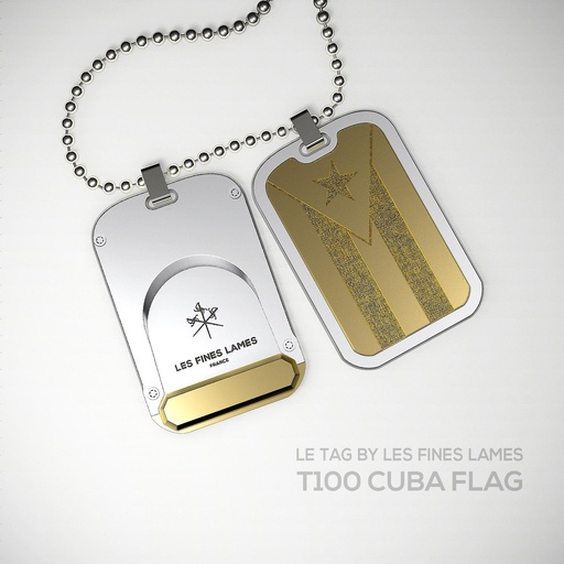Le Tag T100 Drapeau Cuba or