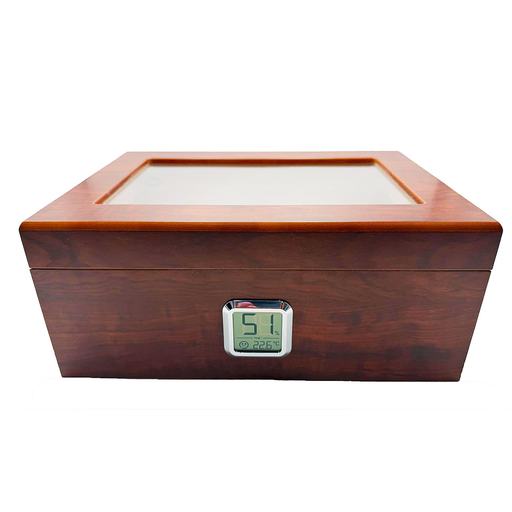 Humidor Angelo Gastronomie en bois avec vitre