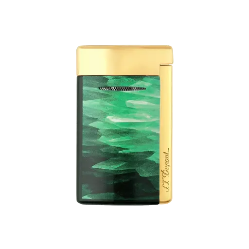 S.T.Dupont Briquet Minijet Laqué Géode vert