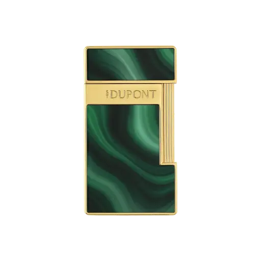 S.T.Dupont Briquet Slimmy Geode vert doré