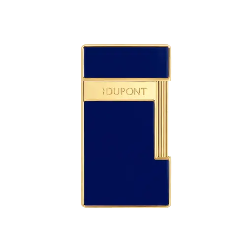 S.T.Dupont Briquet Slimmy laqué bleu doré